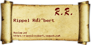 Rippel Róbert névjegykártya